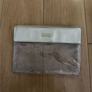 Lilly Pulitzer Silver and Clear Travel Bag